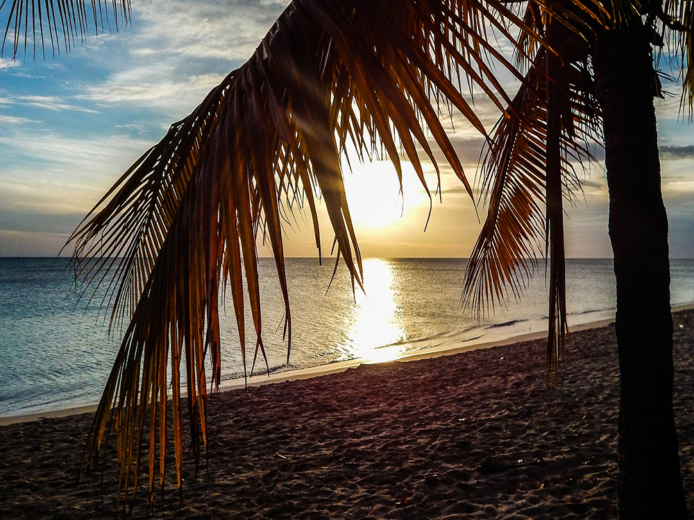 Kuba Rundreise - Trinidad Playa Ancon Sonnenuntergang