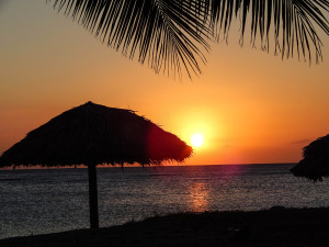 Kuba Rundreise - Playa Rancho Luna Sonnenuntergang